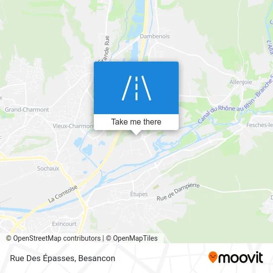 Rue Des Épasses map