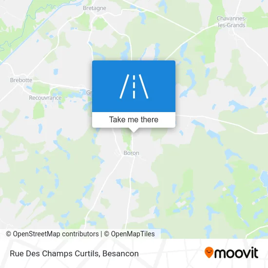 Rue Des Champs Curtils map