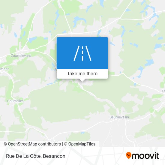 Rue De La Côte map