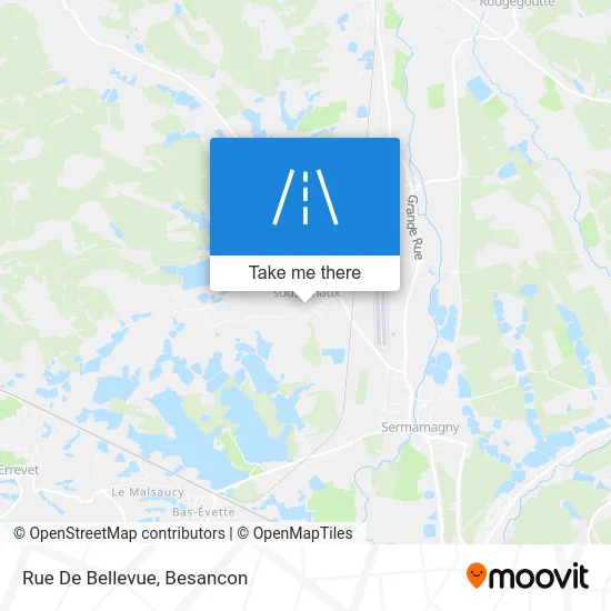 Rue De Bellevue map