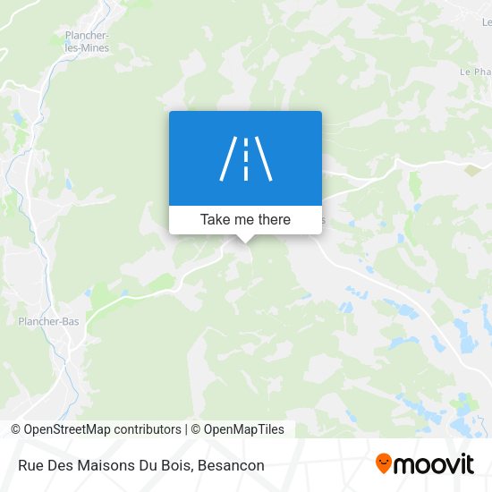 Rue Des Maisons Du Bois map