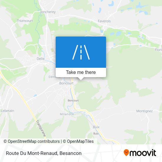 Route Du Mont-Renaud map