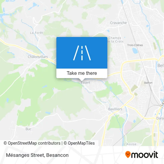 Rue Des Mésanges map