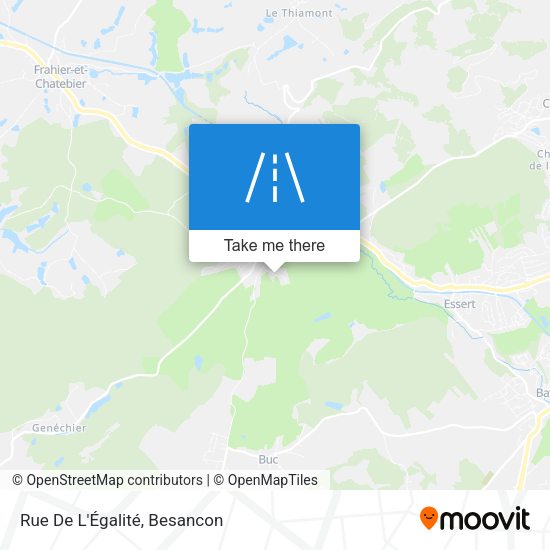 Rue De L'Égalité map