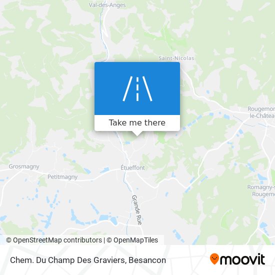 Chem. Du Champ Des Graviers map