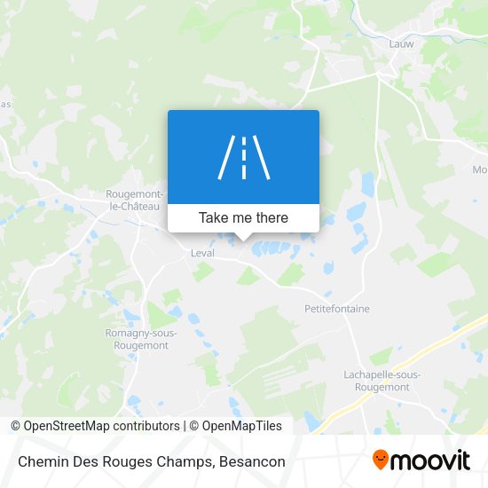 Chemin Des Rouges Champs map