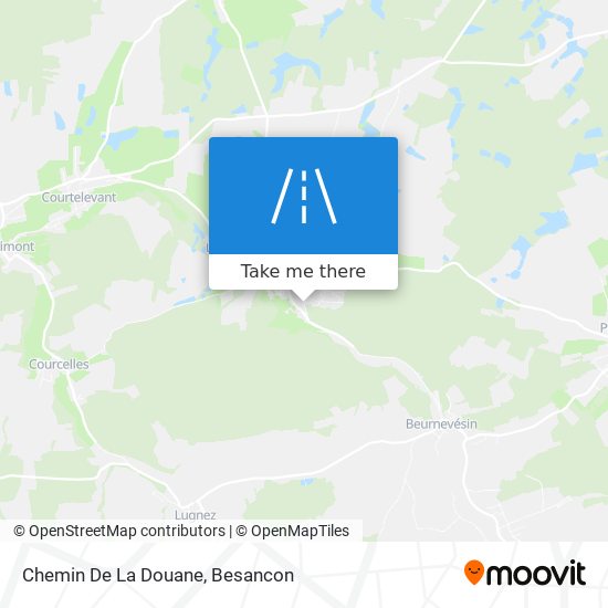 Chemin De La Douane map