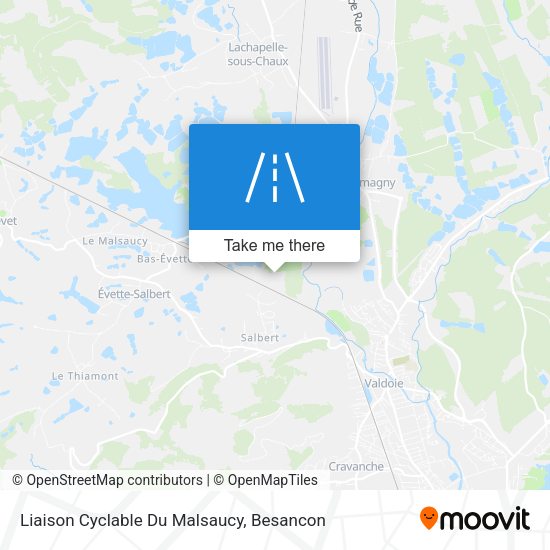 Liaison Cyclable Du Malsaucy map