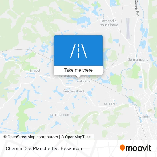 Chemin Des Planchettes map