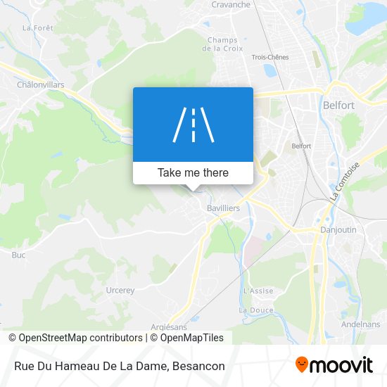 Rue Du Hameau De La Dame map