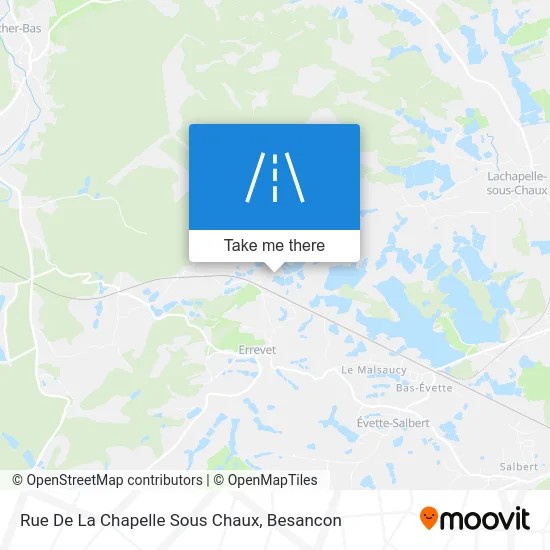 Rue De La Chapelle Sous Chaux map