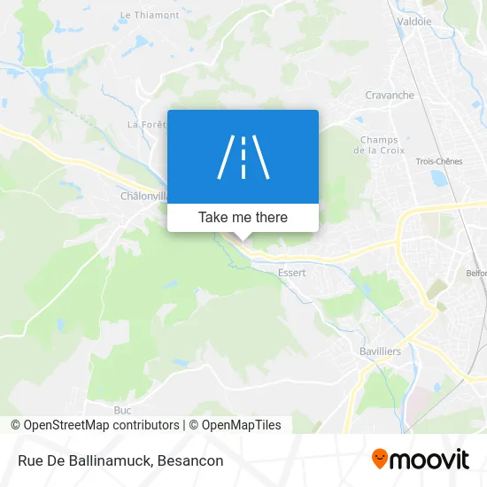 Rue De Ballinamuck map