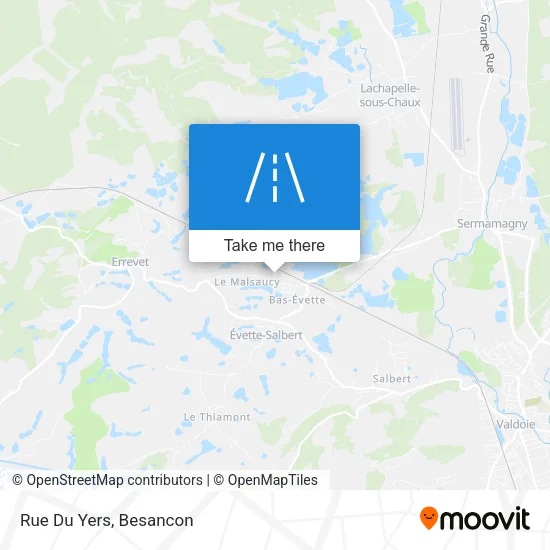 Rue Du Yers map