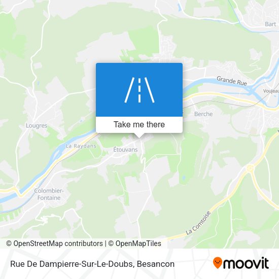 Rue De Dampierre-Sur-Le-Doubs map