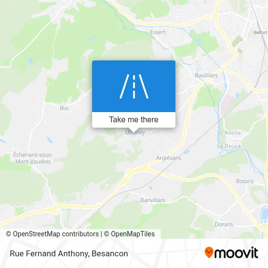 Rue Fernand Anthony map