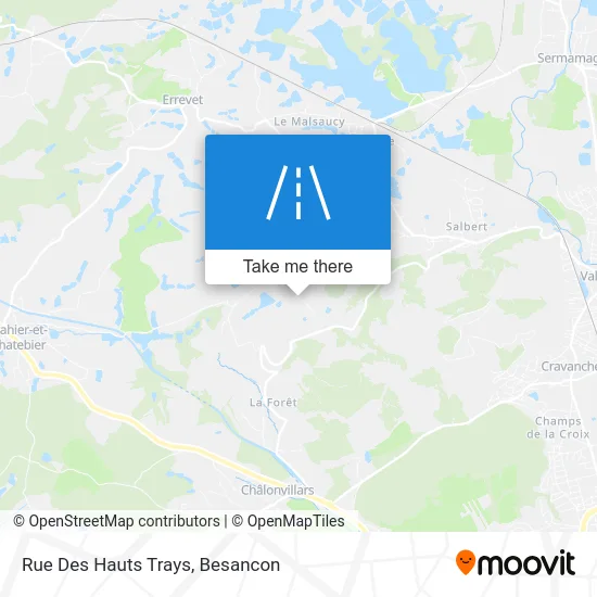 Rue Des Hauts Trays map