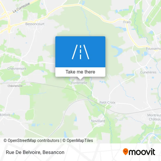 Rue De Belvoire map
