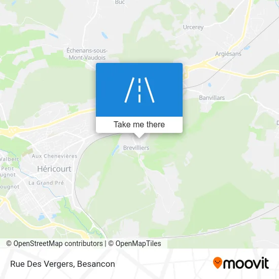 Rue Des Vergers map