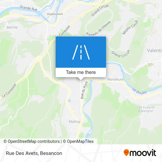 Rue Des Avets map