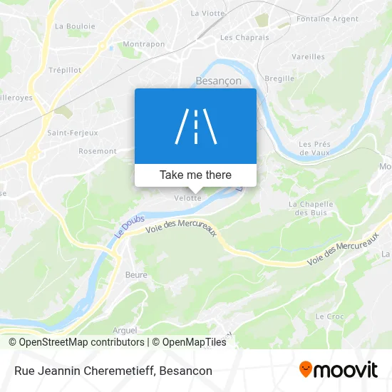 Rue Jeannin Cheremetieff map