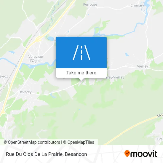 Rue Du Clos De La Prairie map