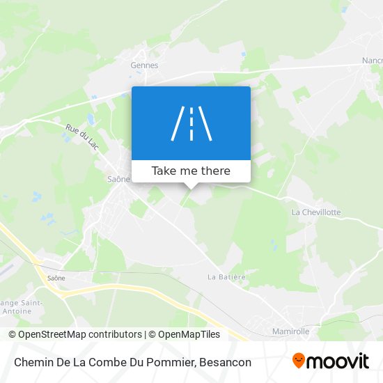 Chemin De La Combe Du Pommier map