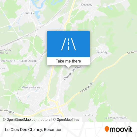 Le Clos Des Chaney map