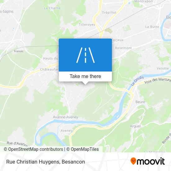 Rue Christian Huygens map