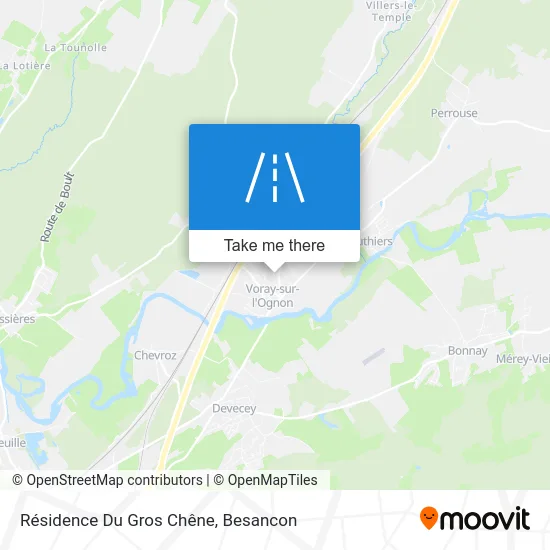 Résidence Du Gros Chêne map