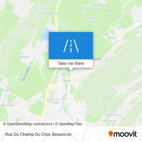 Rue Du Champ Du Clos map