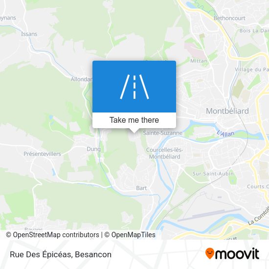 Rue Des Épicéas map