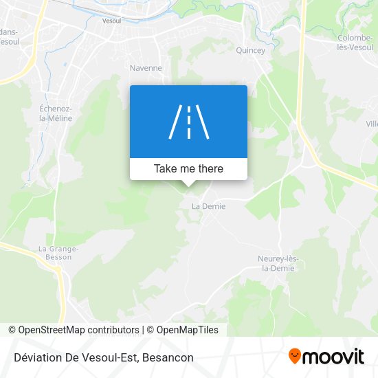 Déviation De Vesoul-Est map