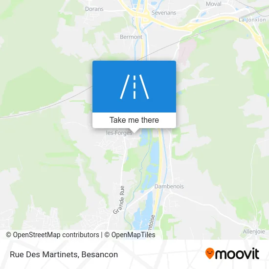 Rue Des Martinets map