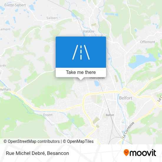 Rue Michel Debré map