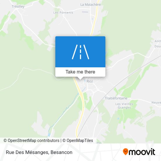 Rue Des Mésanges map