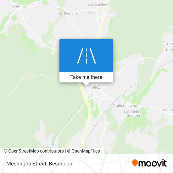Rue Des Mésanges map