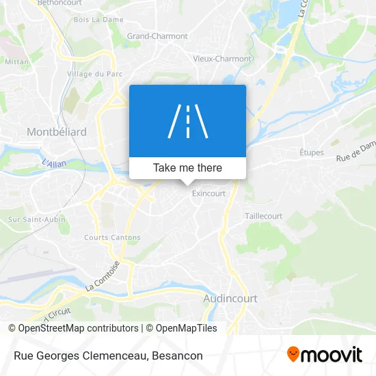 Rue Georges Clemenceau map