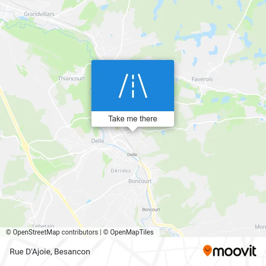 Rue D'Ajoie map