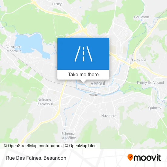 Rue Des Faines map