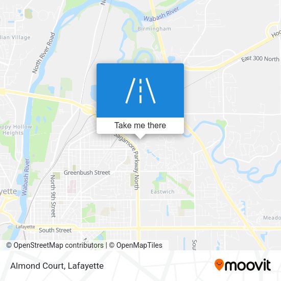 Almond Court map