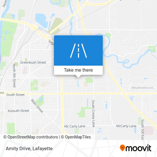 Mapa de Amity Drive