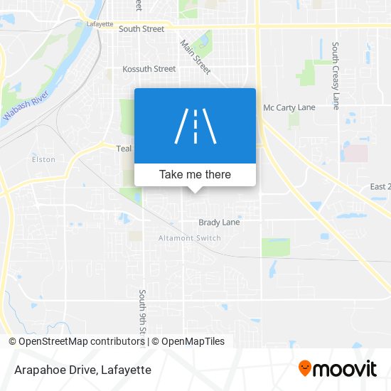 Mapa de Arapahoe Drive