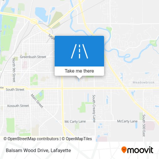 Balsam Wood Drive map