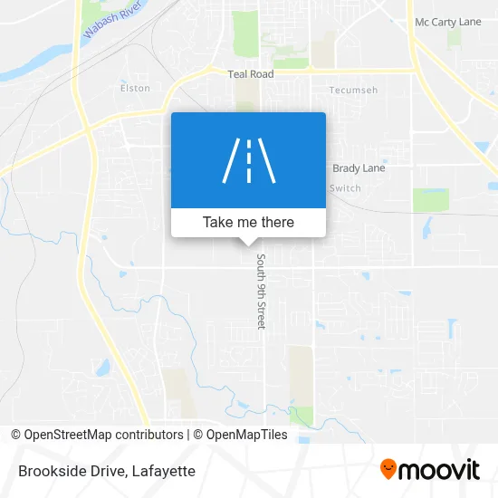 Brookside Drive map