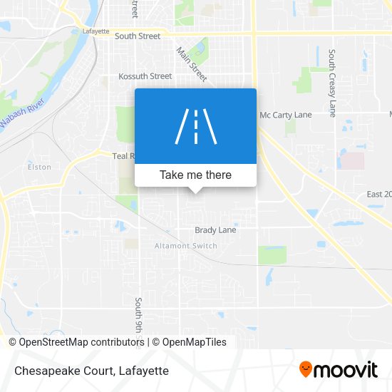 Mapa de Chesapeake Court