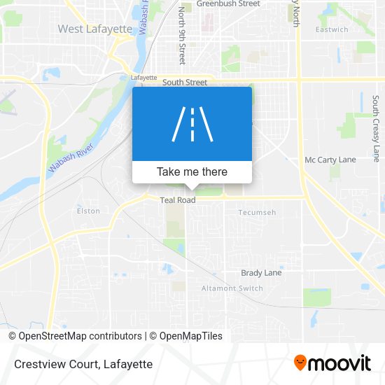 Crestview Court map