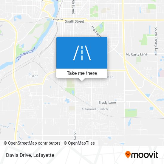 Davis Drive map