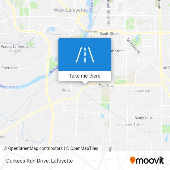 Durkees Run Drive map