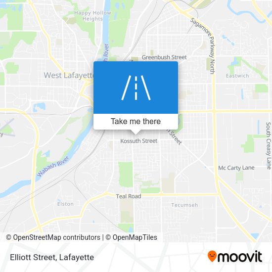 Mapa de Elliott Street