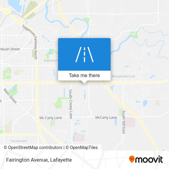 Mapa de Fairington Avenue